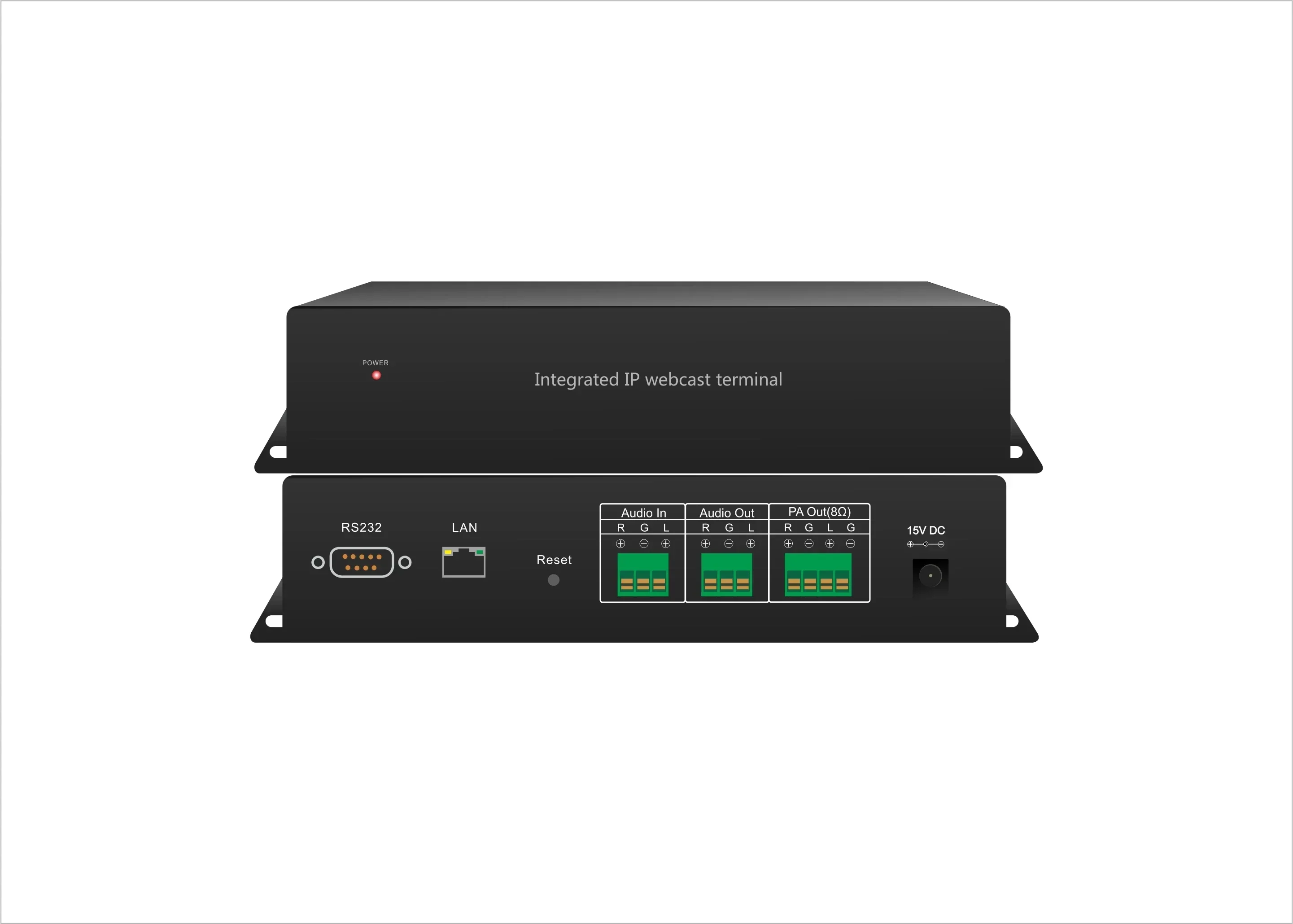 QQCHINAPA Public Address System Two-way Intercoms Wall-Mounted IP Broadcast Terminal