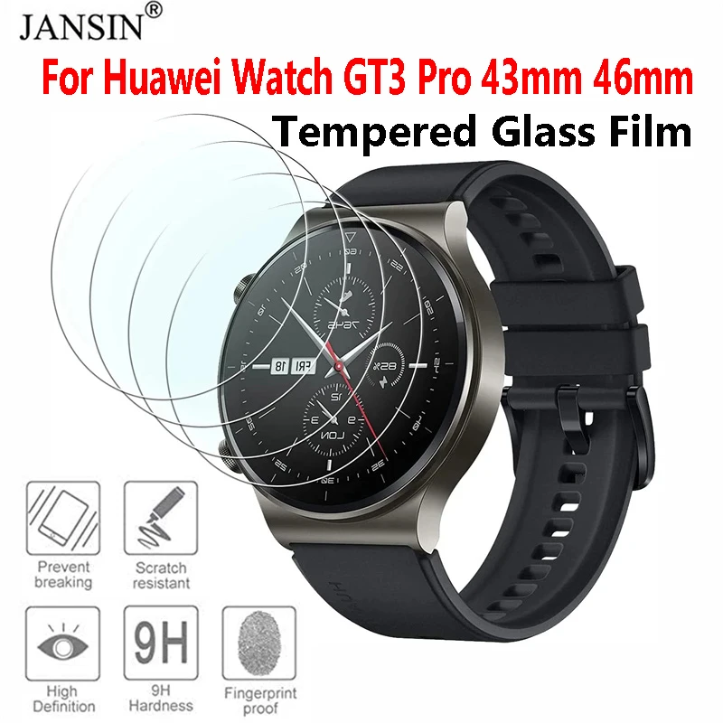 Tempered Glass for Huawei Watch GT3 Pro 43mm 46mm Screen Protector HD Clear Explosion-Proof Film For Huawei GT3 Pro Accessories