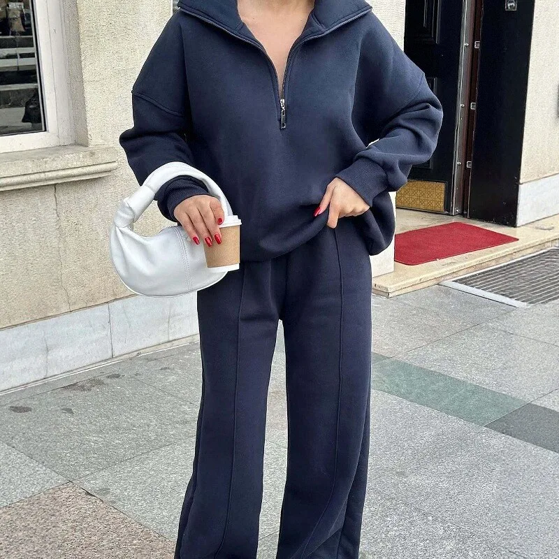 2025 Faion Casual Women's Sweatirt Suit Two Pieces Set Comfortable Streetwear Autumn Collection for Modern Women