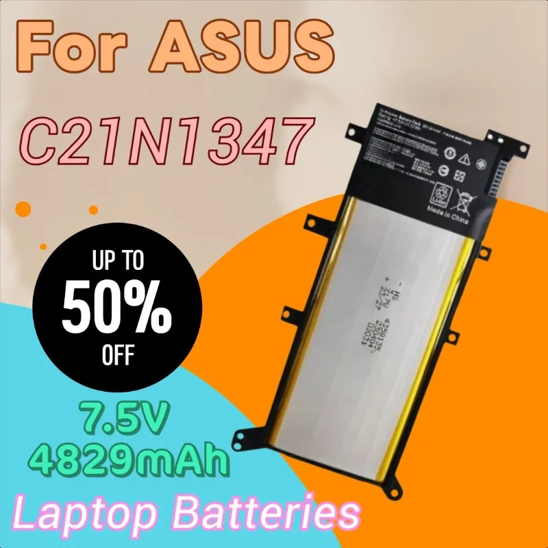 

Высококачественный новый аккумулятор Weihang C21N1347 7,5 В 4829 мАч для ASUS X554L X555MA X555LD X555LN X555 X555L X555LA