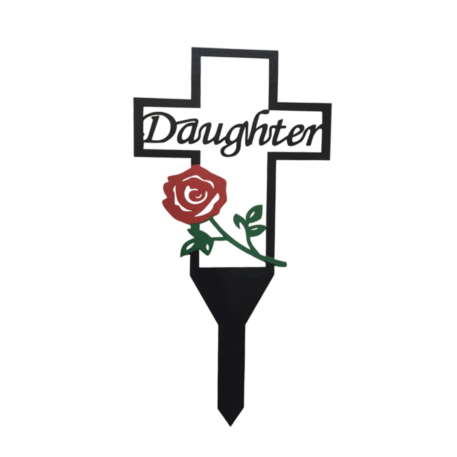 Metal Cemetery Decoration for Lawns Outdoor Grave Tomb Memorial Garden Stake Wrought Iron Craft Ground Stake Party Decoration - view 6