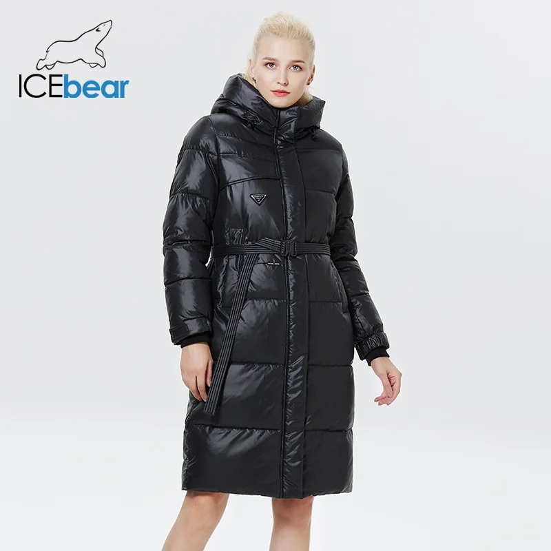 ICEbear Winter Women Outwear Parka Elegant Simple Fashion Jacket Warm And Windproof Zippe Cotton Coat  GWD22382I 2023