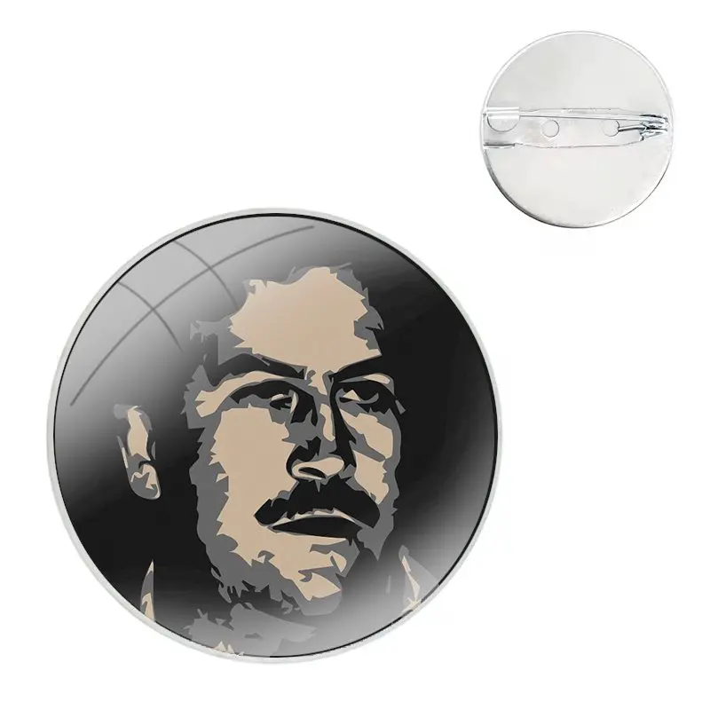 Pablo Escobar spille distintivo spille in metallo per vestiti zaino decorazione regalo