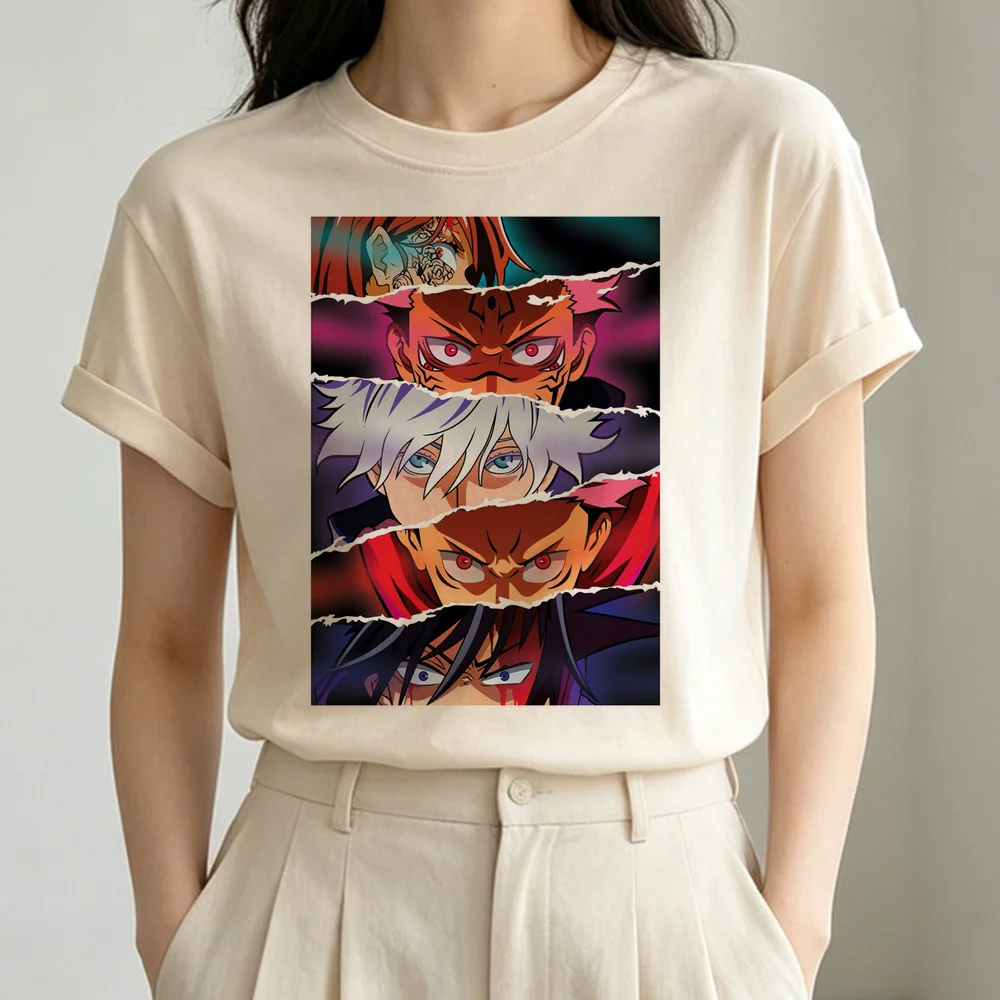 Jujutsu Kaisen T-Shirt Shoujo koreanische Mode Party 2000er Sommer T-Shirt Ästhetik Grunge Retro Emo Kawaii – Detail 10