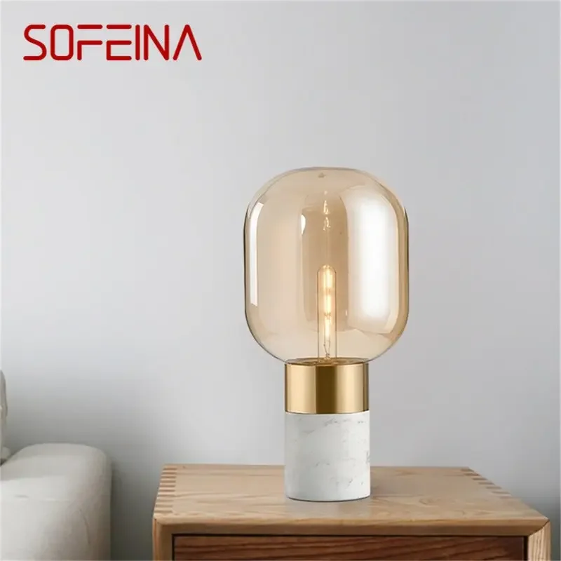 SOFEINA nordique Simple lampe de Table créative moderne LED éclairage de bureau décoratif pour la maison chevet