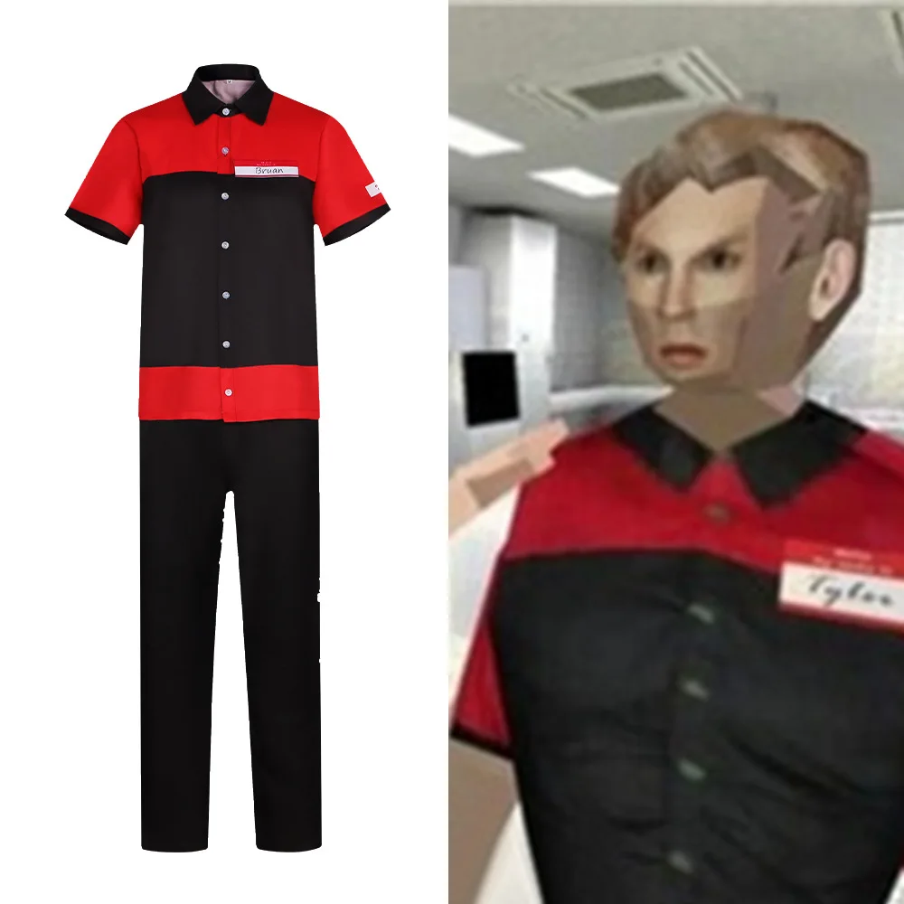 

Manny's Burger Shop Staff Bryan Tyler Employee Costume Bryan Tyler Cosplay Costume Performance Costume