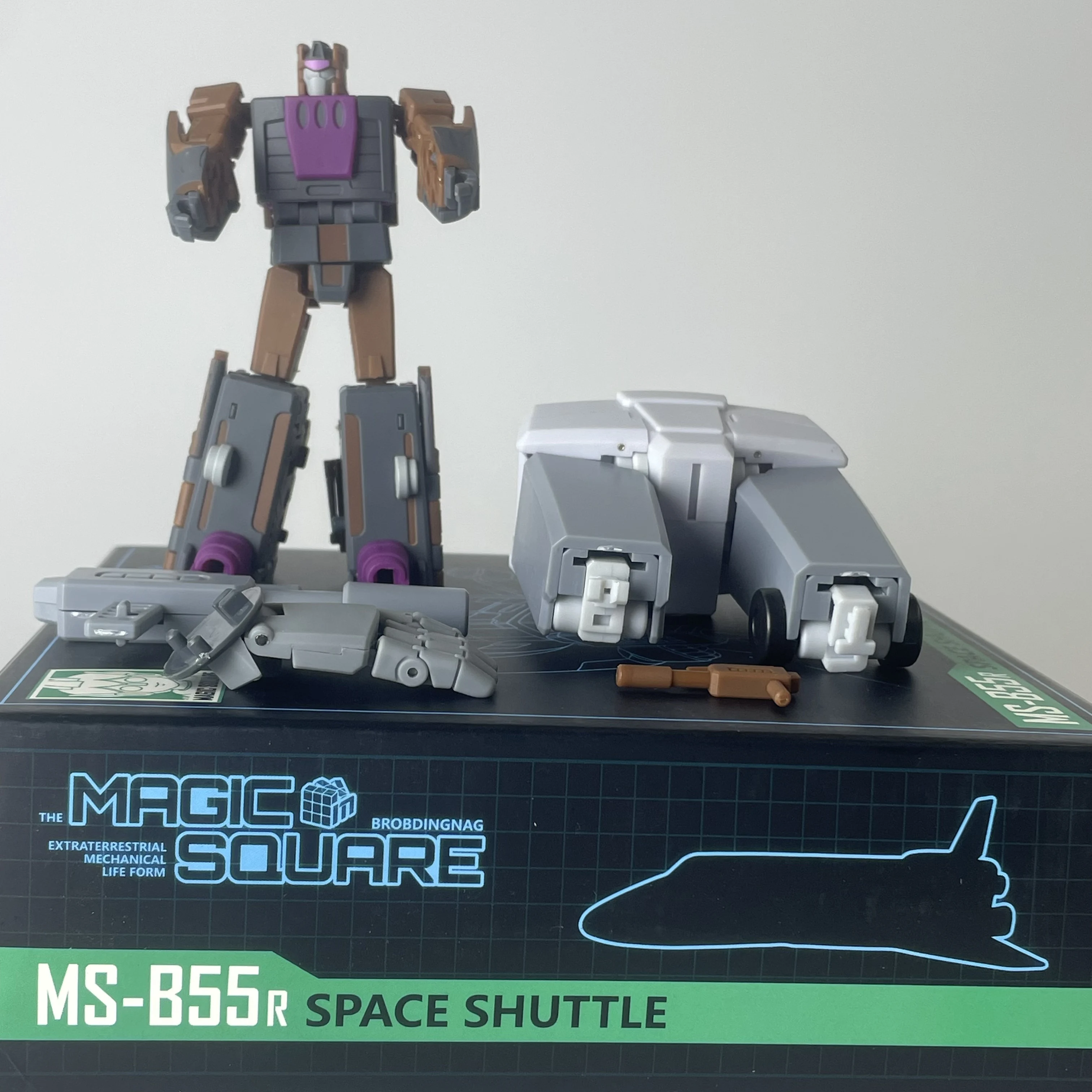 Zabawki Transformujące MS-B55R Eksplozja Kosmiczny Shuttle Eksplozja Mix Sky Leopard Mała Skala Wersja G1 Repaint