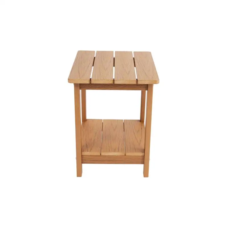 

Ebony Wood-Grain Imitation Side Table, Textured Design for Outdoor Picnics, Compact and Stylish