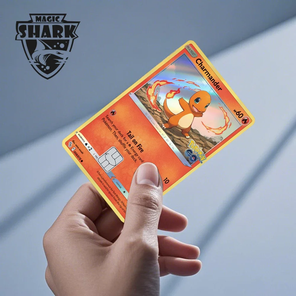 Charizard Gyarados Venusaur Blastoise Mewtwo Squirtle Snorlax Laser Holográfico Cartão de Debito de Crédito Filme Adesivo de Pele