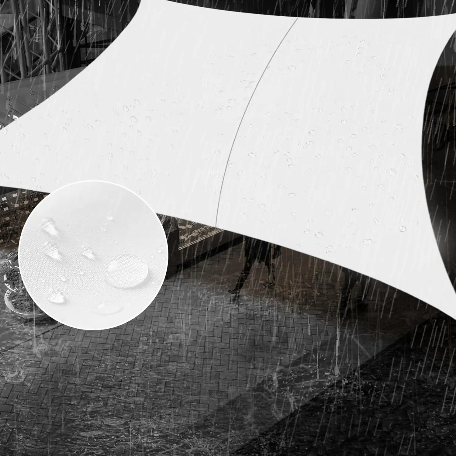 

Водонепроницаемый солнцезащитный тент-парус 3х4 м, белый, прямоугольный, с защитой от УФ-лучей, для двора, патио, сада, активного отдыха на открытом воздухе, с возможностью индивидуального размера