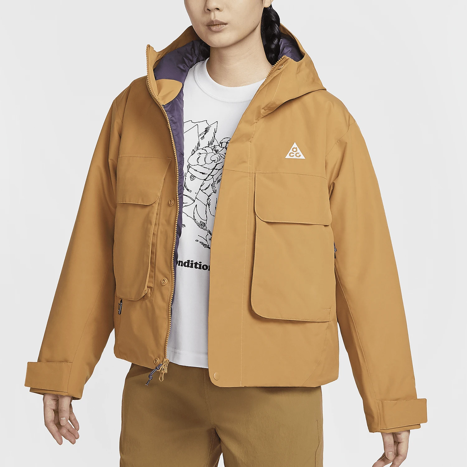 

Nike genuine 2024 Winter New Women's Warm Retro Outdoor Jacket FV7328-224