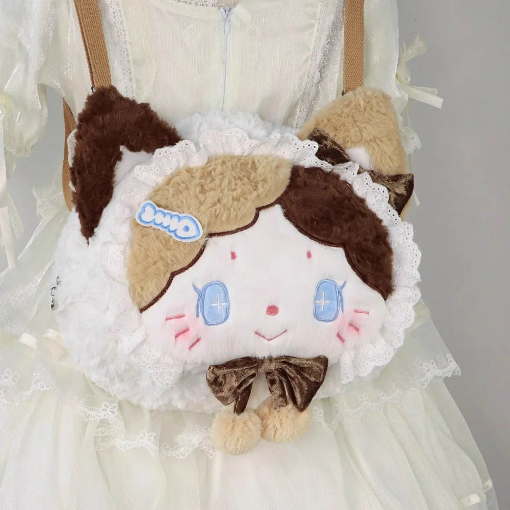 Märchen Tier Katze Plüschtier Lolita Rucksack Schulter Umhängetasche Original Cartoon Cosplay