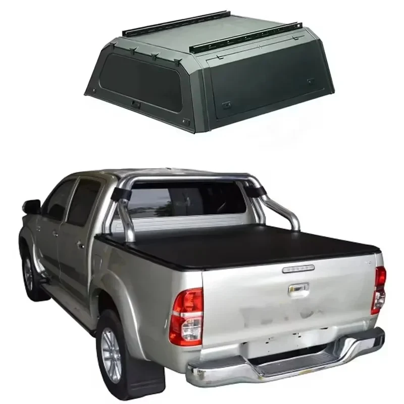 

Hard Type Aluminum Alloy Topper Camper Pickup Tonneau Cover 4x4 Pickup Truck Canopy For t Vigo 2022