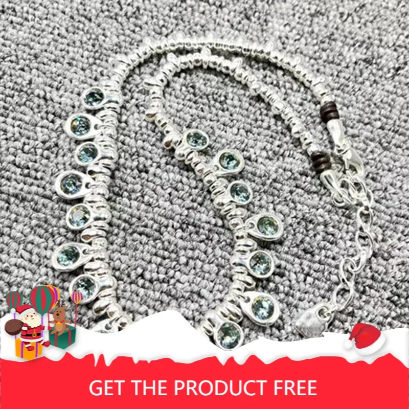 

HOT Unique European and American Charm Noble Green Crystal Necklace Women's Gift