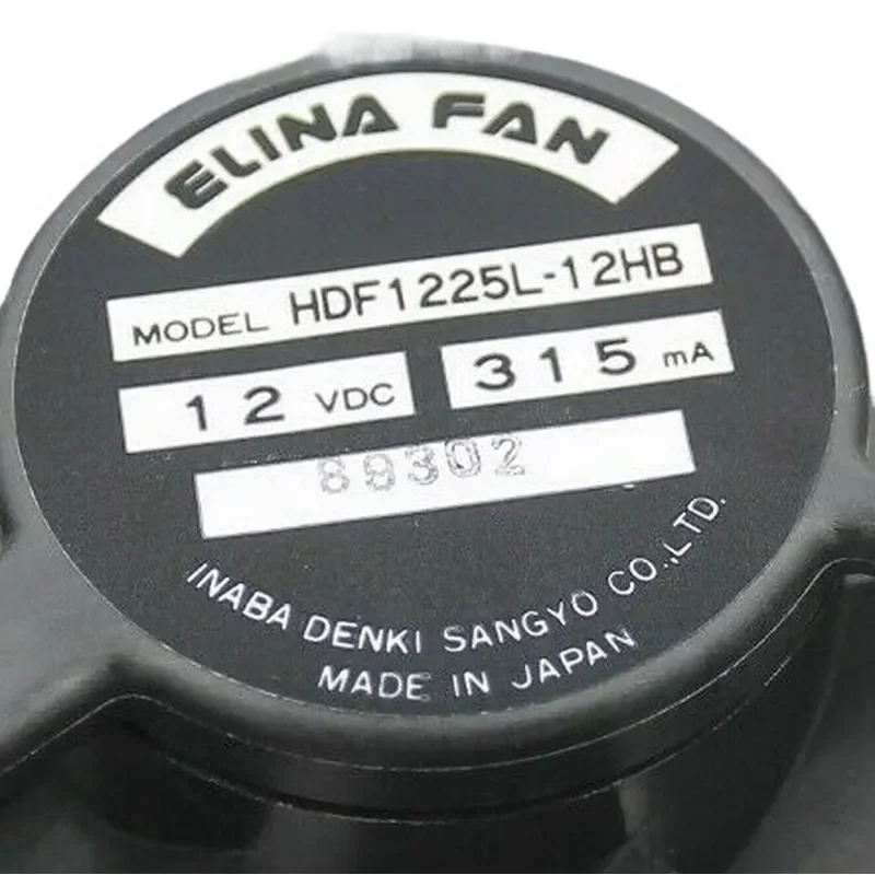 ELINA FAN HDF1225L-12HB 12V 315mA 12cm Cooling Fan for Electronic Devices