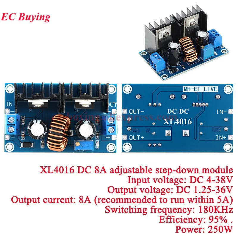 XL4016E1 XL4016 Hochleistungs-Gleichspannungsregler DC-DC XH-M401 M404 Abstands-Abwärtsmodul mit maximalem 8 A Reifenspannungsregler – Detail 12