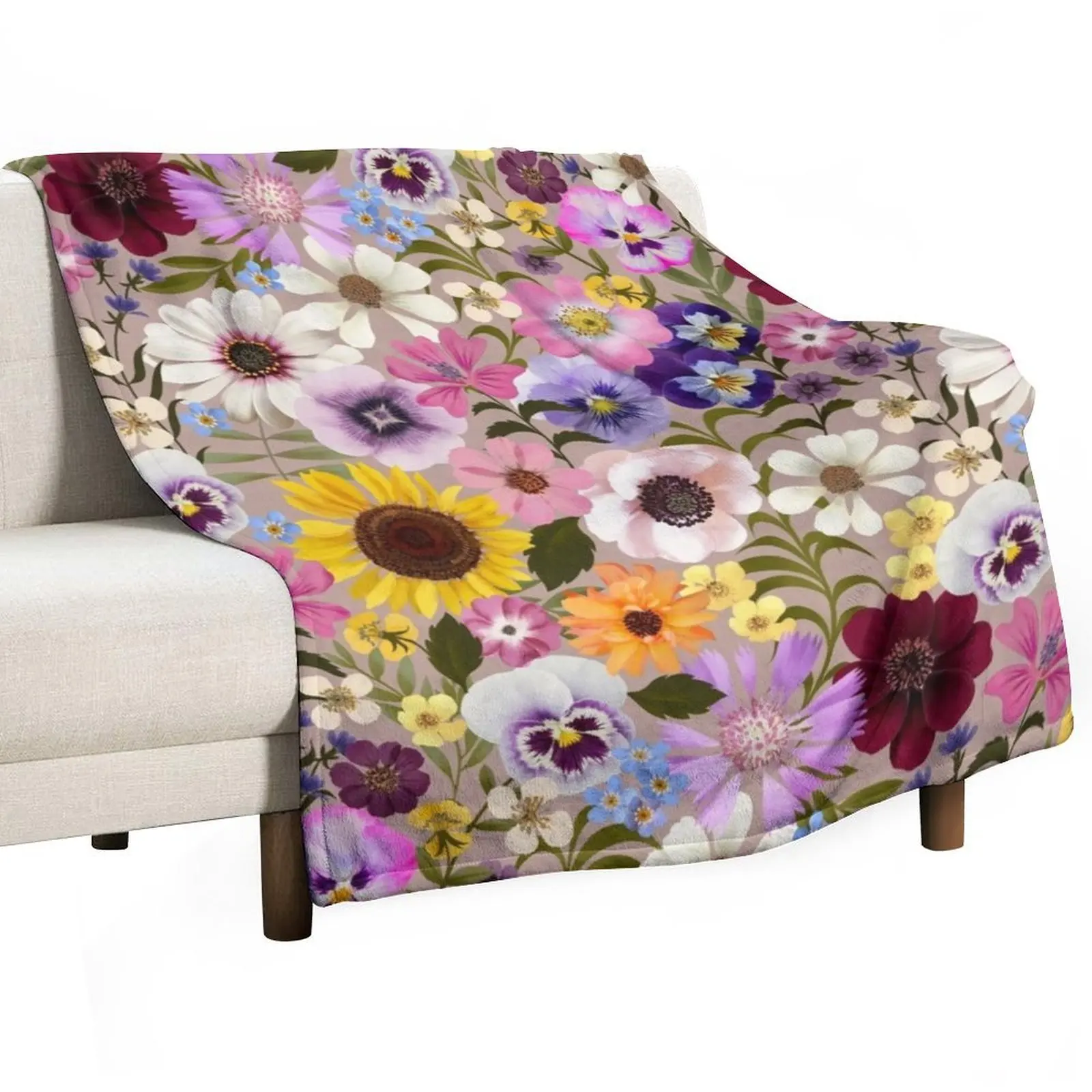 

Spring Garden Party floral Throw Blanket Camping Fashion Sofas Weighted Blankets For Baby Blankets