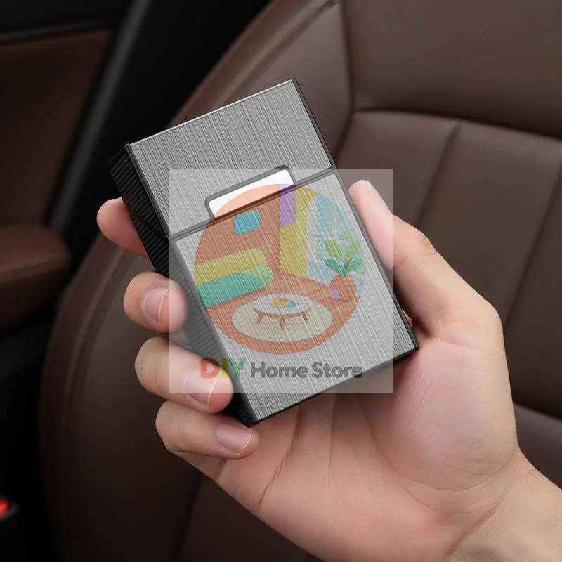 Metal Metal Cigarette Case, 20 Cigarette Capacity Portable Storage Holder For Daily Commute Travel Outdoor Daily Carrying Accessories - Aliexpress Deal