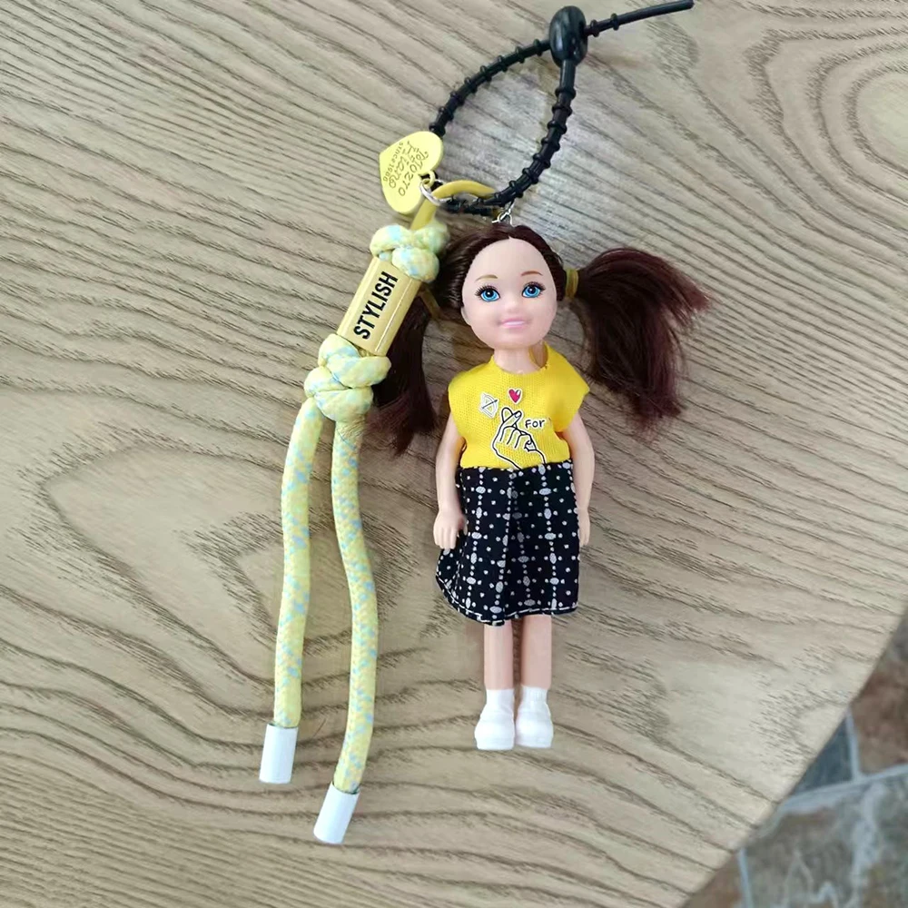 Porte-clés pendentif beurre pour Barbie, ornement de bricolage, changement de vêtements, breloque de sac mignon, nouveau