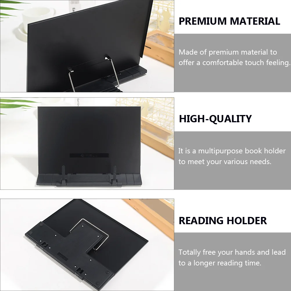 

1Pcs Book Stand Reading Holder Premium Material Multipurpose Desk Book Rack for Students Home School Office Hands Free Reading