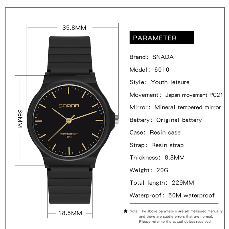 Sanda Top Brand Mens Watches 30 Meters Waterproof Small Fresh Students Gifts Simple Ladies Wristwatches Sports Erkek Kol Saati