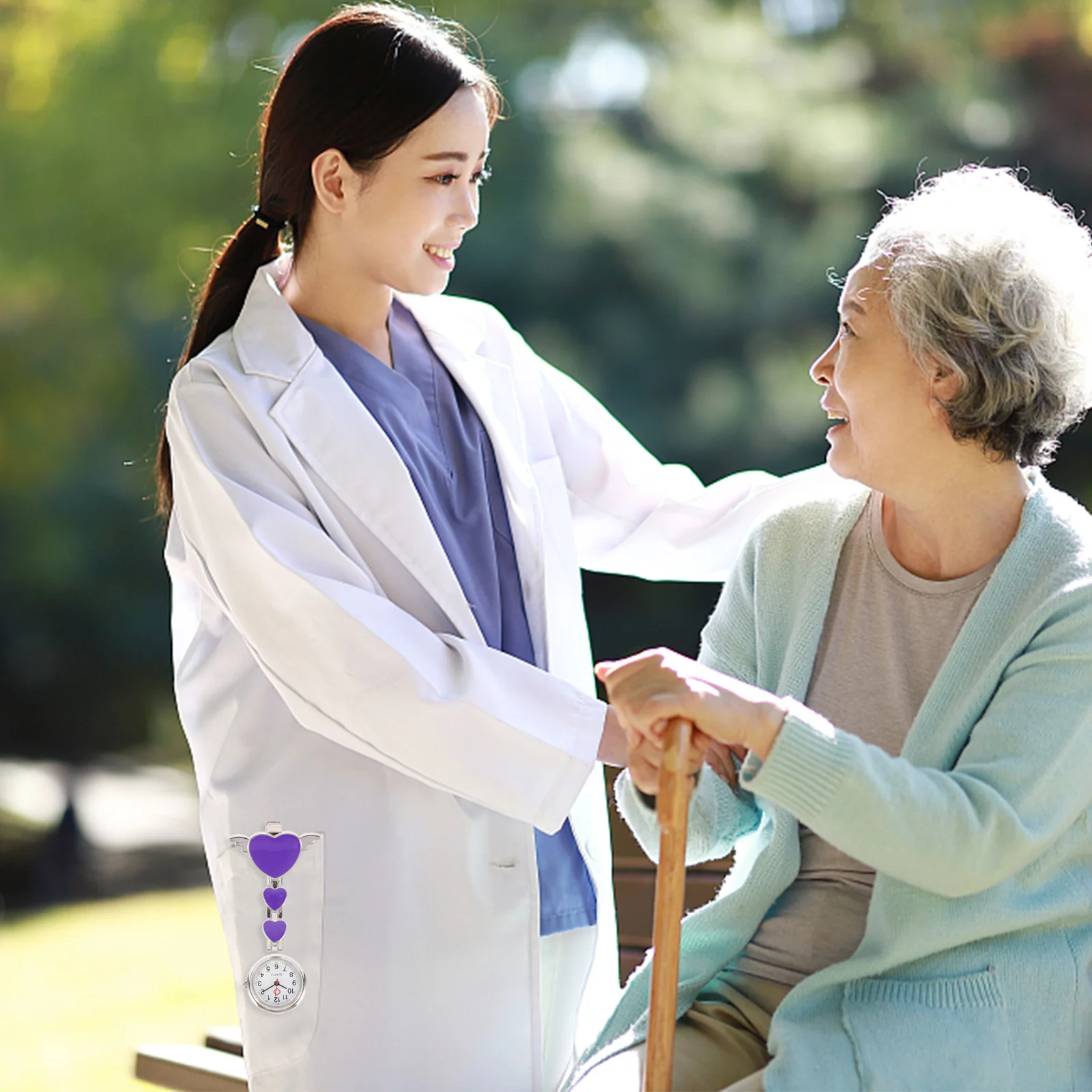 

Creative Quartz Nurse Hanging Pocket Watch Stylish Large Dial Nursing Fob Watch for Nurses Doctors Nurse Watches for Women