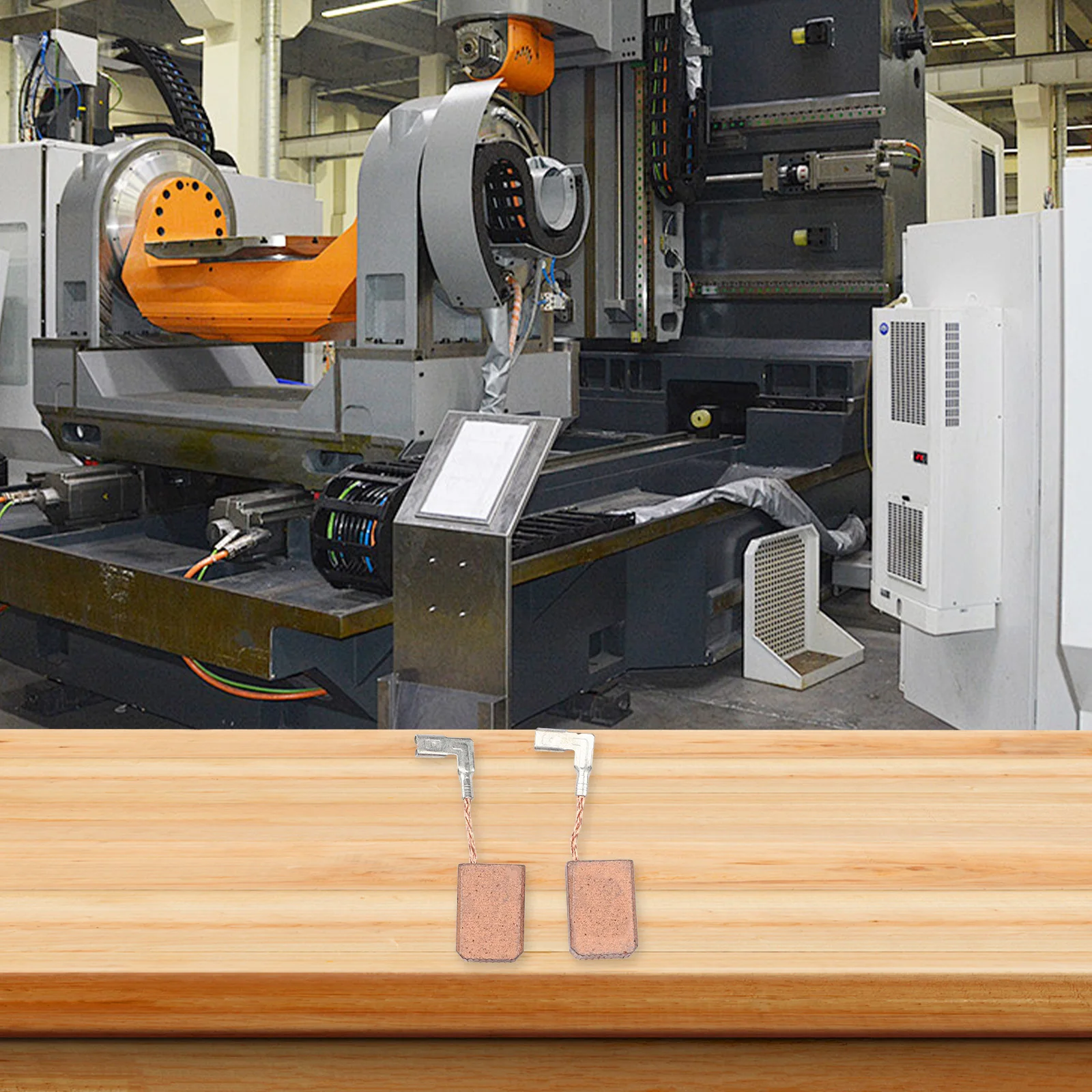 

Комплект сменных угольных щеток: 2 шт. угольных щеток для GA5040C, также подходят для GA5040 191978-9 CB-318 CB318 при ремонте промышленных двигателей