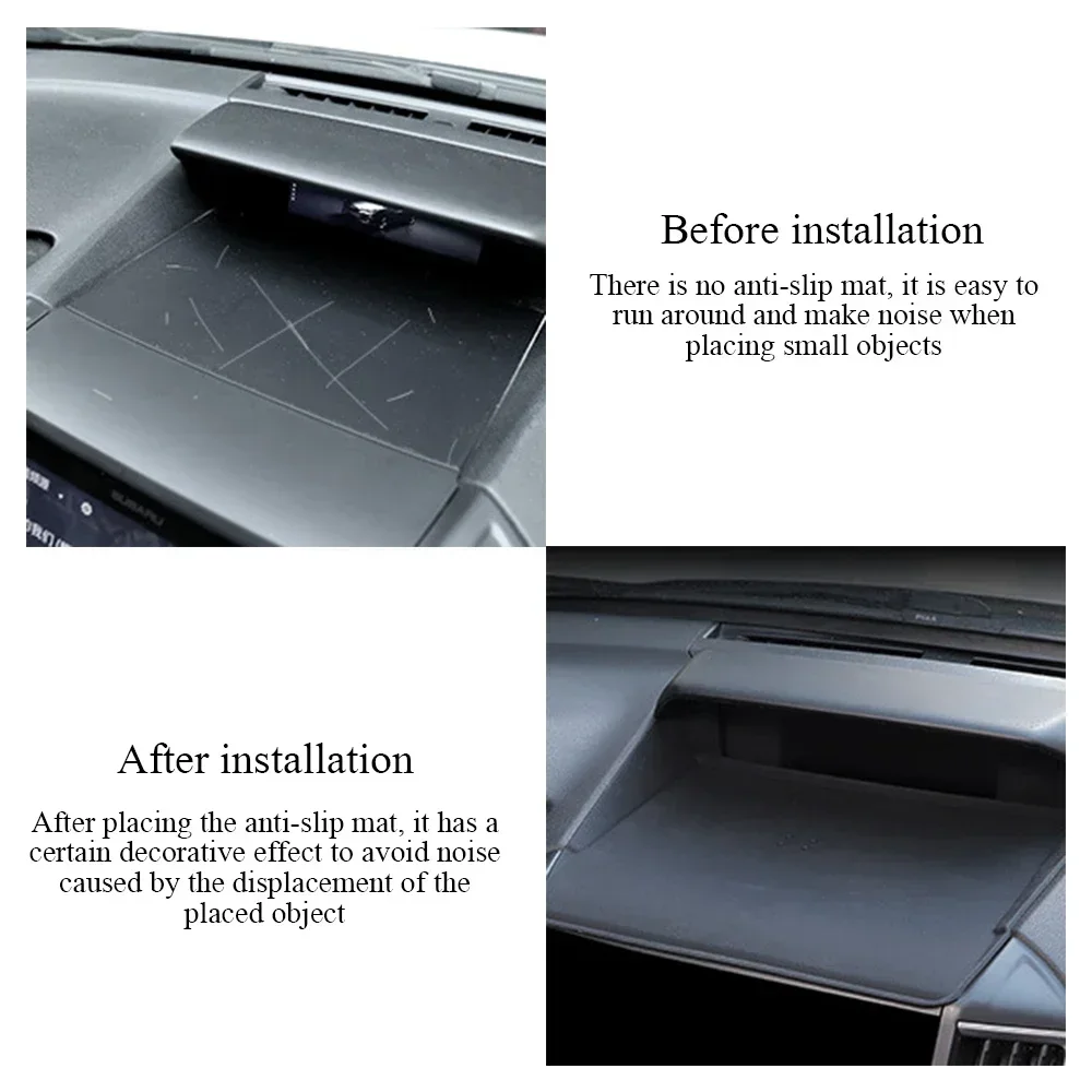 Silicone Car Anti-Slip Phone Holder Pads Non-slip Dashboard Mats For Subaru Forester XV 2019 2020 2021 Interior Accessories