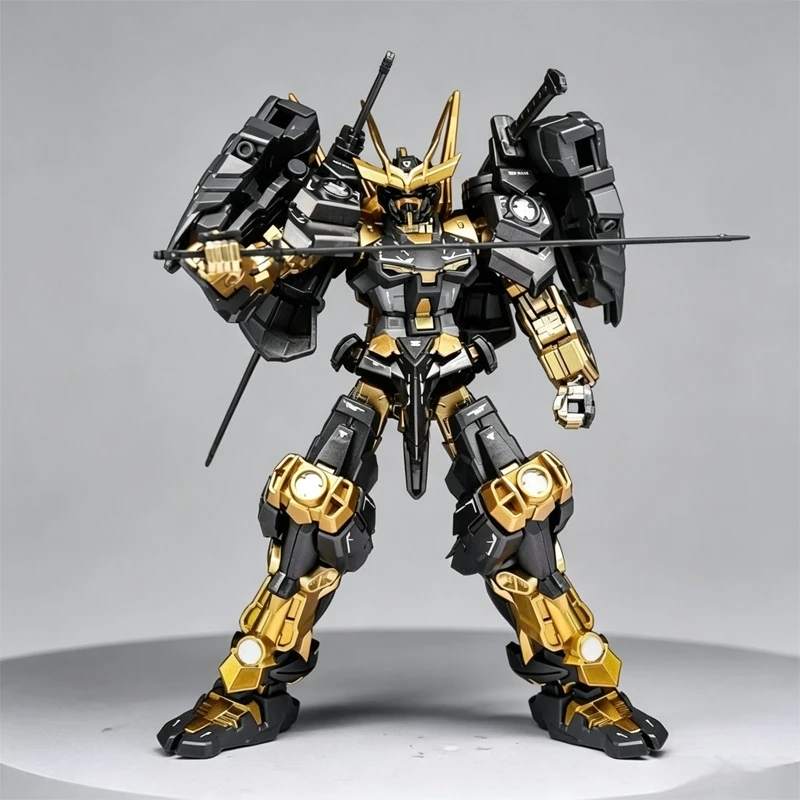 1/144 Neue Schwarz-Goldene Rebellische Actionfigur aus der Zeitschrift Warring States, ABS-Bausatz, Sammlerzubehör, Wasserpatch-Spielzeug