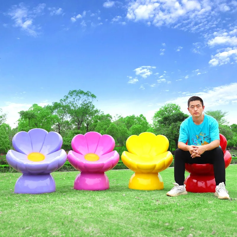 

Patio Stool Sculptures Waterproof Terrace Trendy Creative Luxury Modern Garden Statues Display Tuindecoratie Outdoor Decorations