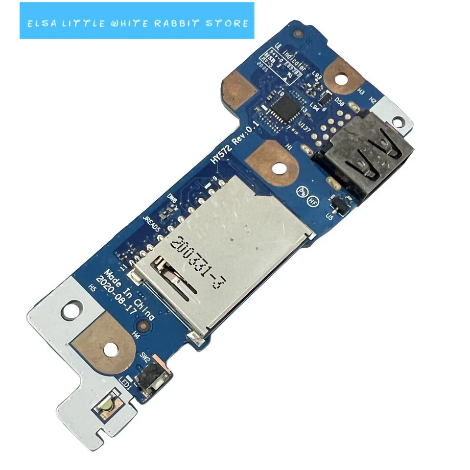 FOR Lenovo Legion 5-17ARH05H 82GN HY572 USB SD CARD READER POWER BUTTON BOARD 5C50S25103 NS-D282