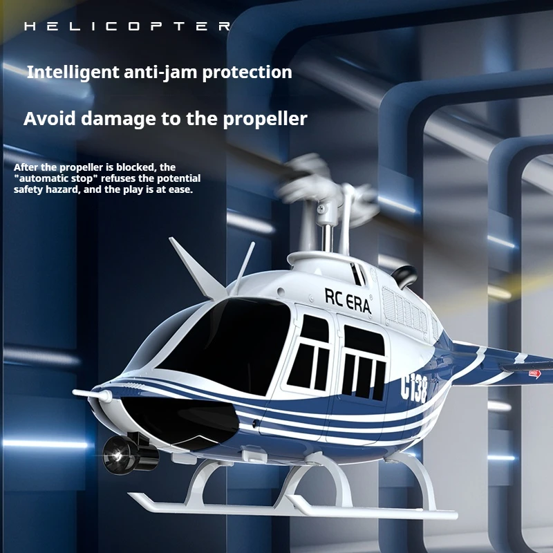 RHSKY C138 afstandsbediening helikopter model vechter BELL206 kinderspeelgoed valbestendig speelgoed geschenken