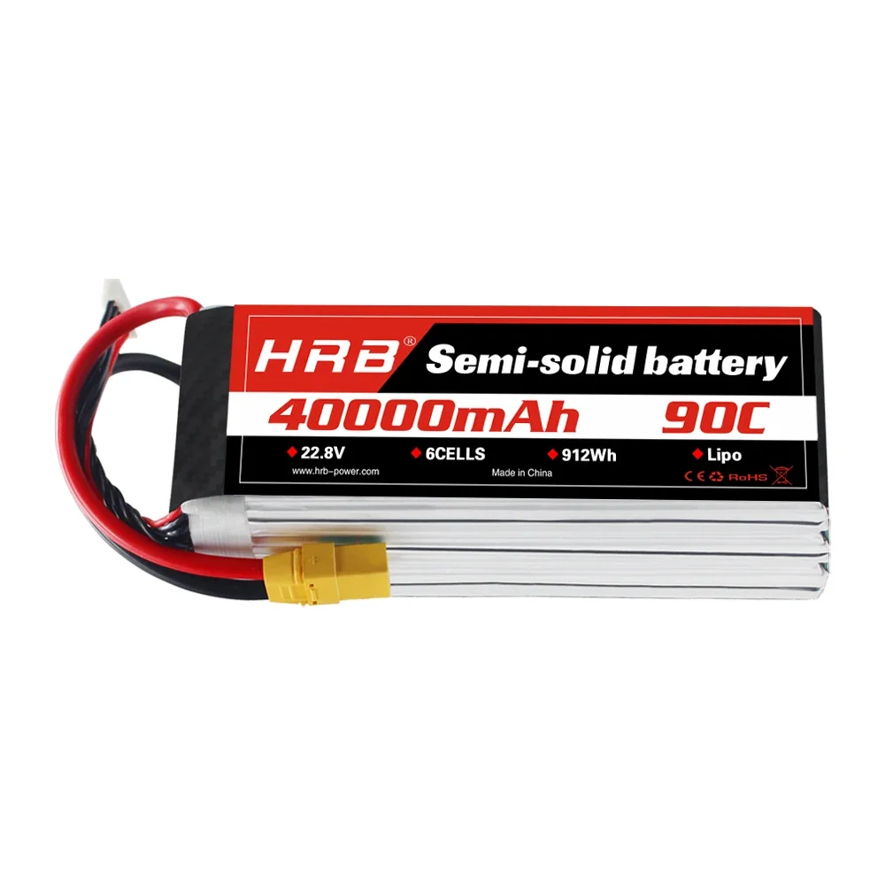 

HRB 6S 22.8V Semi Solid State Battery 25000mah 30000mah 40000mah HV High Voltage Semi-solid Battery High density