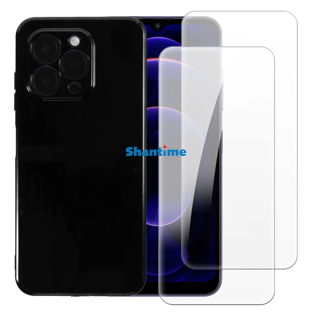 Soft Case + 2 Pack Tempered Glass Screen Protectors for Hotwav Note 13 Pro Full-Body Protection
