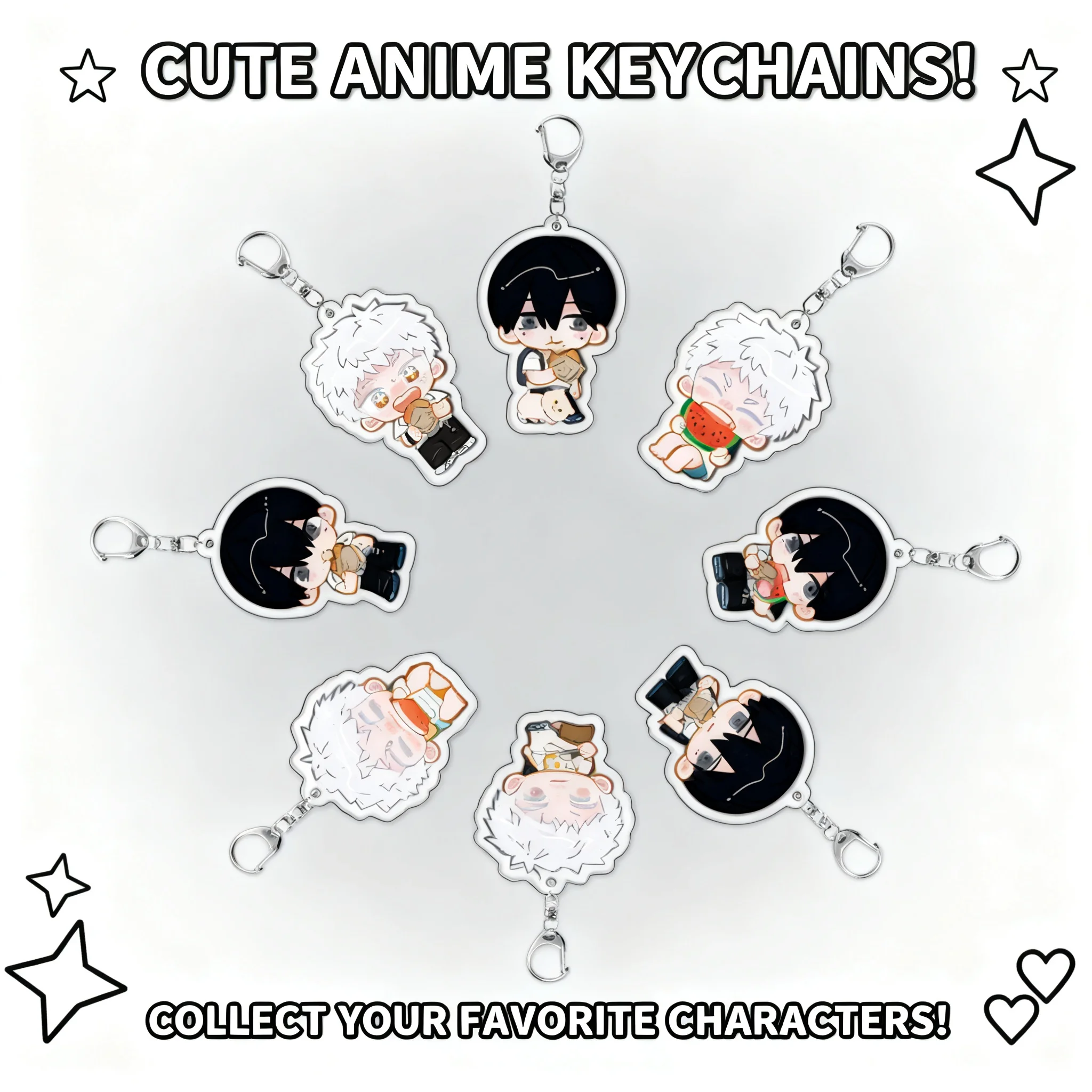 

Летний акриловый брелок в стиле аниме, новый, милый, многослойный, легкий, оптовая продажа, быстрая доставка, аксессуары, товары