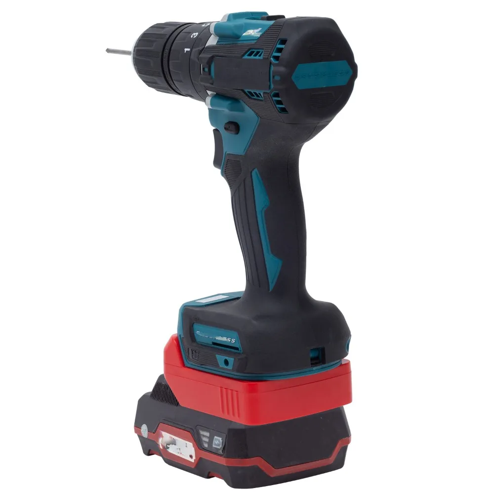 Imagem -03 - Conversor de Bateria de Íon de Lítio para Makita Lipo Parkside Ferramentas Elétricas X20v Furadeira Elétrica Adaptador Hexadecimal Apenas 18v