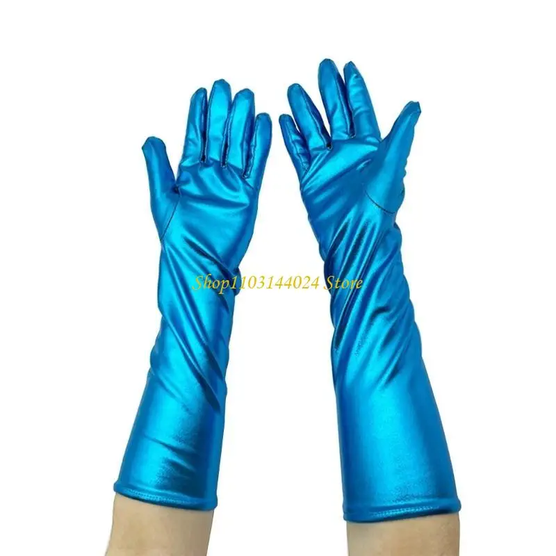 N5KE قفازات معدنية مثيرة قفازات سباندكس للأوبرا للنساء والفتيات هدية