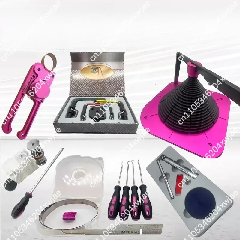 Oil Seal Removal Installation Heavy Duty Tool Set with Gripping Expanding Twisting Tightening Hook Cutter and Measuring Ruler