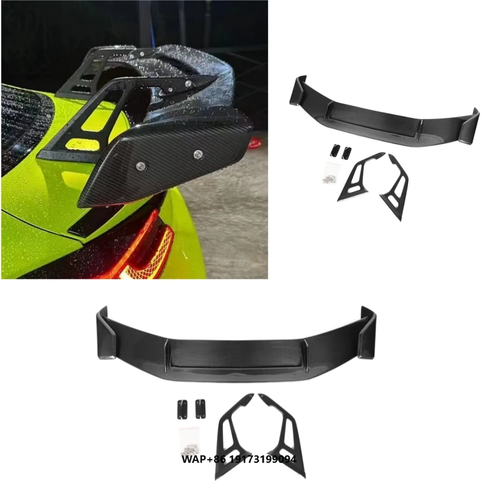 

Real Carbon Fiber AO Style Rear Spoiler Wings Ducktail Universal Auto Tail Spoiler for B-MW Cars Single Deck