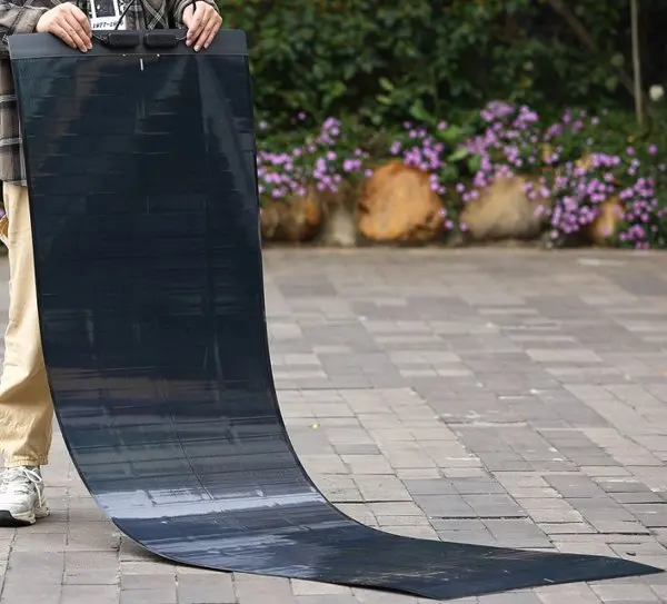 125W CIGS Thin Film Solar Panel, Flexible Bendable Photovoltaic Module Outdoor Off Grid Charging