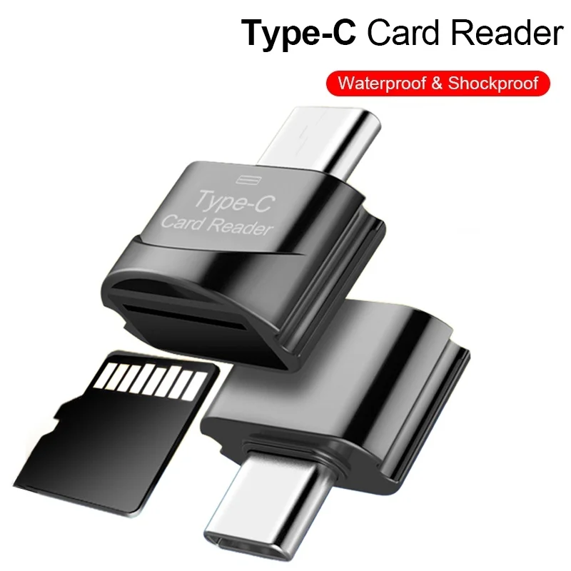 

Type C To Micro SD TF Adapter Cardreader High Speed Smart Memory Card Reader Watching Movie Data Transmission For Phone Laptop