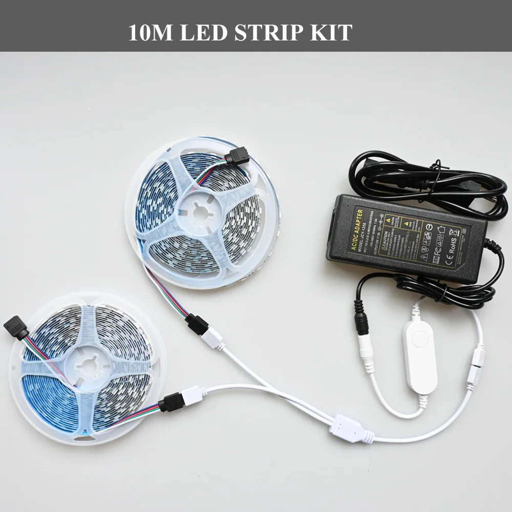 Tuya Zigbee RGB LED Strip 12V 1m 2m 3m 4m 5m 10m Dimmable Lamp Waterproof Lights Band Kit Smart Life APP Fr Alexa Home Assistant