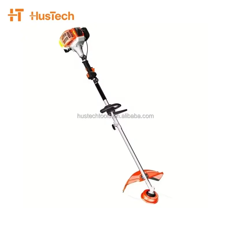 Hustech for 42.7cc Gas Brush Cutter with CDI Ignition Durable Metal Construction 4 Stroke and 2 Stroke Multi Function Garden