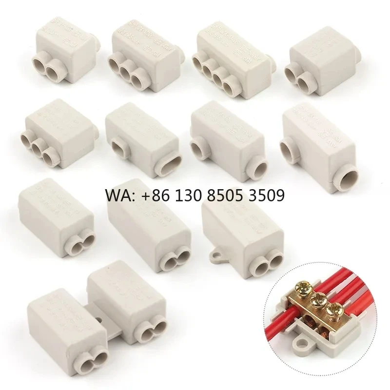 

High Power Sistributor ZK/T Type 60A/80A/100A Without Disconnection Quick Wiring Terminal Block Junction Box Connector