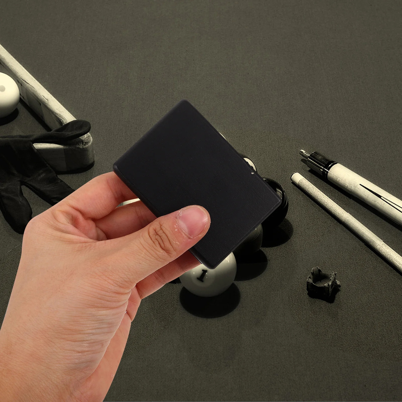 Alat Pengasah Ujung Tongkat Biliar Papan Pengamplas Kayu dengan Bantalan yang Dapat Diganti untuk Perawatan Tongkat Biliar Snooker Aksesori Alat Perawatan