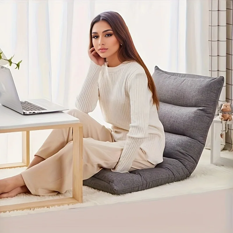 أريكة قابلة للطي، أريكة كسولة للاستخدام الفردي، داخلية/خارجية، مستلق، تصميم مريح، خفيف الوزن، مدمج، مناسب للشرفة #3