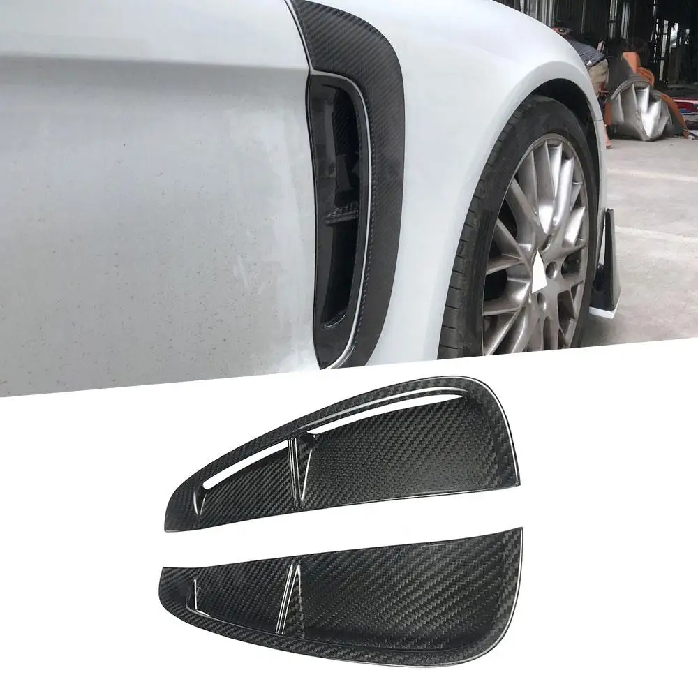 

Dry Carbon Fiber Front fender Air Vent Trim Side Covers For Porsche Panamera 971 2017-2019 Car Decoration