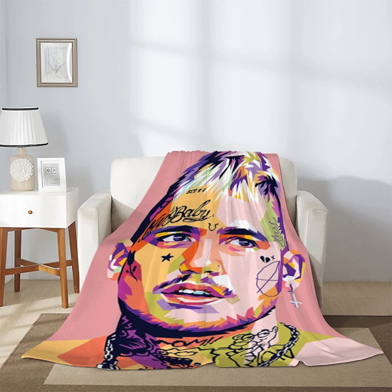 

Sofa Blanket Rapper Singer Lil Peep Gustav Elijah Åhr Microfiber Fluffy Soft Blankets Giving Gifts to Family and Friends Throw