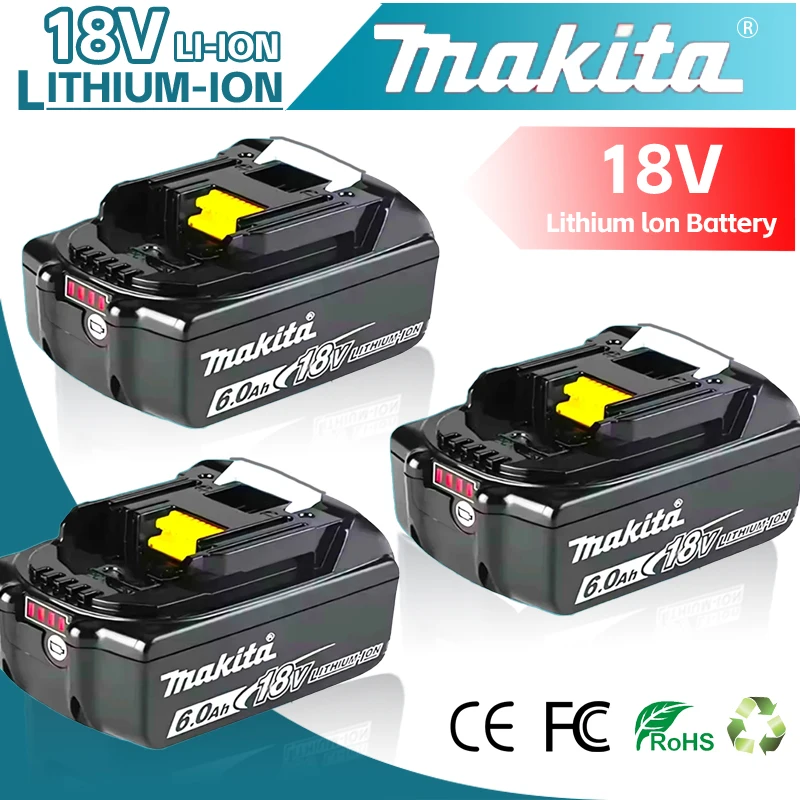 ✈️ 2025 New100% оригинальная батарея Makita 6Ah для Makita 18 В BL1840 BL1830B BL1850B BL1850 BL1860 BL1815, сменная литиевая батарея ✈️ 2025 New100% оригинальная батарея Makita 6Ah для Makita 18 В BL1840 BL1830B BL1850B BL1850 BL1860 BL1815, сменная литиевая батарея