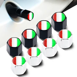 4Pcs/set Italy Flag Car Wheel Air Cover Dust Proof for Volkswagen BMW Benz for Toyota Suzuki Mazda Ford Car Air Valve Stem Caps